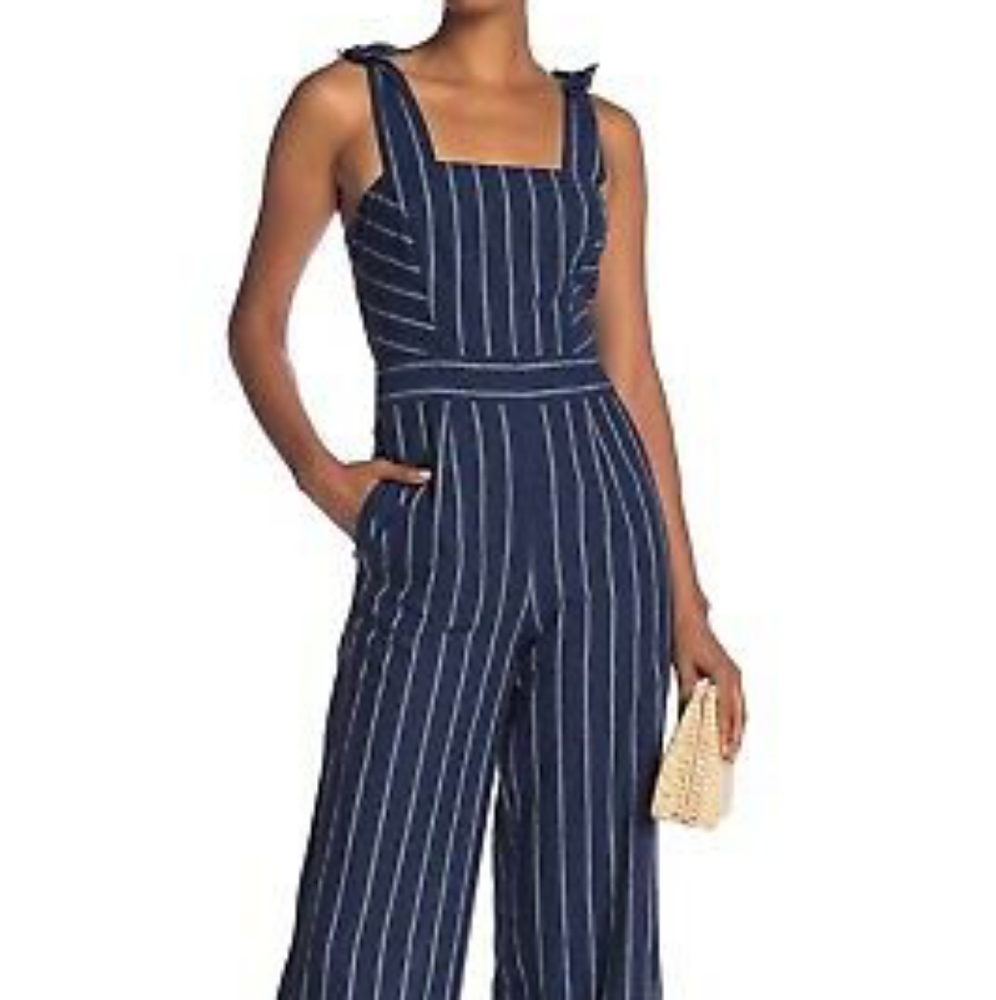New Rachel Roy Kate Linen Jumpsuit